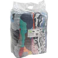 Recycled Material Wiping Rags, Cotton, Mix Colours, 25 lbs. Fastek