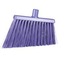 Angle Cut Broom, Extra Stiff Bristles, 11-2/5", Polyester/Polypropylene/PVC/Synthetic, Purple JP821 | Fastek