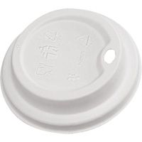 Compostable White Dome Sip Lids Fastek
