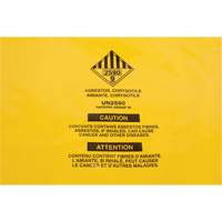 Doublures pour d&eacute;chets dangereux, Amiante, 40" lo x 35" la, 3 mils Fastek