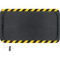 Tapis conductible Hog Heaven, 3' la x 5' lo, 5/8" &eacute;paisseur, Noir/Jaune, Nitrile Fastek