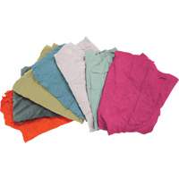 Recycled Material Wiping Rags, Terrycloth, Mix Colours, 25 lbs. JQ112 | Fastek