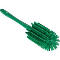 Medium Brush with Handle, Stiff Bristles, 17" Long, Green Fastek