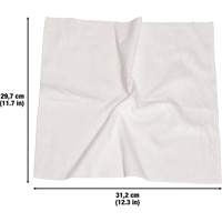 Chiffons lavables pour le nettoyage, Microfibre, Blanc Fastek