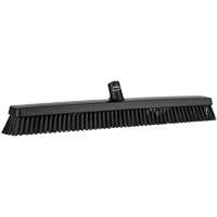 Balai-brosse robuste, Crins Fin/Ferme, 24", Noir Fastek