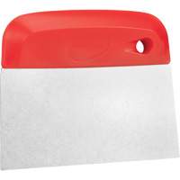 Coupe-p&acirc;te flexible en acier inoxydable, Rouge, 4-1/2" la x 5-3/4" lo Fastek