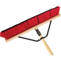 Balai-brosse &agrave; manche renforc&eacute;, 24", Moyen, Soies PVC Fastek