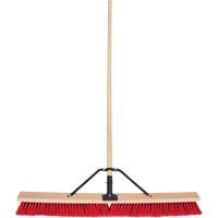Balai-brosse &agrave; manche renforc&eacute;, 36", Moyen, Soies PVC Fastek
