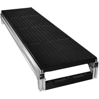 FOUNDATION Smooth Modular Aluminum Work Platform Kit, 18" W x 72" D, 400 lbs. Capacity, All-Welded Fastek