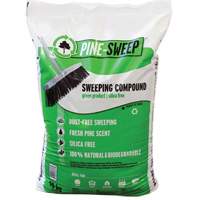 Pine Sweep Biodegradable Sweeping Compound, Bag, 44 lbs. (20 kg) Fastek