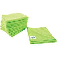 Chiffon de d&eacute;poussi&eacute;rage et nettoyage, Microfibre, Vert Fastek