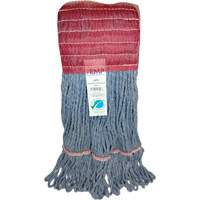 Wide-Band Mop Head, Antimicrobial/Floor Finishing/Specialty, Cotton/Rayon/Synthetic, Loop Style Fastek