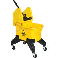 Grizzly Mop Wringer & Bucket, Side Press, 8 US Gal. (32 Quart), Yellow Fastek