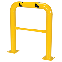 High Profile Machinery Guards, 3' W x 3.5' H, Yellow Fastek