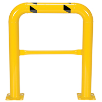 High Profile Machinery Guards, 3' W x 3.5' H, Yellow Fastek