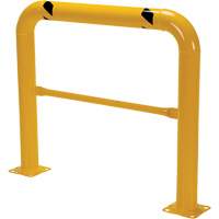 High Profile Machinery Guards, 4' W x 3.5' H, Yellow Fastek