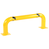 Low Profile Rack Guards, 4' W x 1.4' H, Yellow Fastek