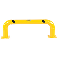 Low Profile Rack Guards, 4' W x 1.4' H, Yellow Fastek