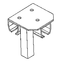 Floor Mount Curtain Partition Connector Fastek