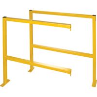 Perimeter Guards - Tubular Style, 48" W x 49-1/2" H, Yellow Fastek