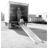 Aluminum Walk ramps with Perforated Traction Grip, 1000 lbs. Capacity, 24" W x 16' L Fastek