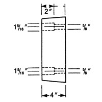 Molded Rubber Dock Guards, Rubber, 13" W x 4" D x 12" H Fastek