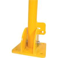 Fold-Down Bollards, Steel, 42" H x 1-3/4" W, Yellow Fastek