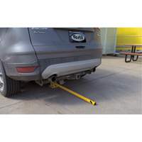 Fold-Down Bollards, Steel, 42" H x 1-3/4" W, Yellow Fastek