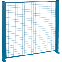 Perimeter Guards - Mesh Style, 4' H x 4' W, Blue Fastek