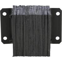 Laminated Dock Bumper, Horizontal, Rubber, 12" W x 6" D x 10" H Fastek