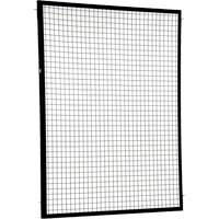 Adjustable Perimeter Guard Panel, 6' H x 5' W, Black Fastek