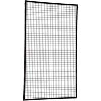 Adjustable Perimeter Guard Panel, 8' H x 5' W, Black Fastek