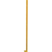 Adjustable Perimeter Guard Corner Post, 4" W x 72" H, Yellow Fastek