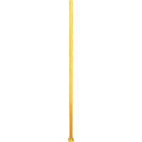 Adjustable Perimeter Guard In-Line Post, 4" W x 96" H, Yellow Fastek