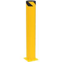 Safety Pipe Bollard, Steel, 42" H x 6-5/8" W, Yellow Fastek