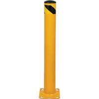 Bollard, Steel, 36" H x 4-1/2" W, Yellow Fastek