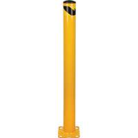 Butoir, Acier, 48" h x 4-1/2" la, Jaune Fastek