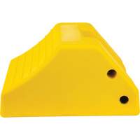 Heavy-Duty Wheel Chocks, Urethane, Yellow, 15-1/2" W x 17-7/10" D x 10" H Fastek