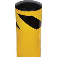 Safety Bollard, Steel, 36" H x 5-1/2" W, Yellow Fastek