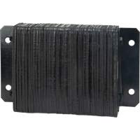 Butoirs de quai lamell&eacute;s, Horizontal, Caoutchouc, 18" la x 4" p x 12" h Fastek