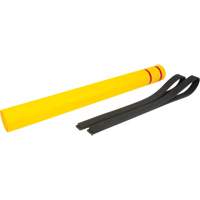 Capuchon en poly&eacute;thyl&egrave;ne pour borne de protection, 4-1/2" dia. x 52" l, Rouge/Jaune Fastek