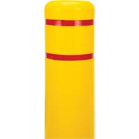 Polyethylene Bollard Cover, 6-5/8" Dia. x 52" L, Red/Yellow Fastek