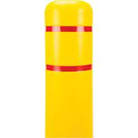 Polyethylene Bollard Cover, 6-5/8" Dia. x 60" L, Red/Yellow Fastek