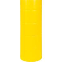 Polyethylene Bollard Cover, 6-5/8" Dia. x 60" L, Red/Yellow Fastek