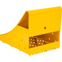 Ice Chocks, Steel, Yellow, 8-1/16" W x 10-5/8" D x 8-13/16" H Fastek