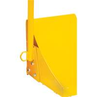 Ice Chock with Ergonomic Handle, Steel, Yellow, 8-1/16" W x 10-5/8" D x 8-13/16" H Fastek