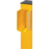 Corner Post for Light-Duty Guard Rails, Steel, 42" H, Safety Yellow Fastek