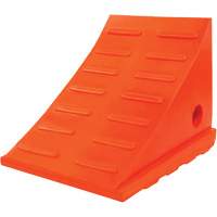 35 Ton General Purpose Wheel Chock, Urethane, Orange Fastek