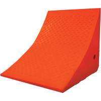 70 Ton Large Equipment Wheel Chock, Urethane, Orange Fastek