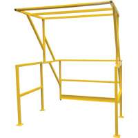 Mezzanine Safety Gate, 70" L x 77" H, 78" Raised, Yellow Fastek
